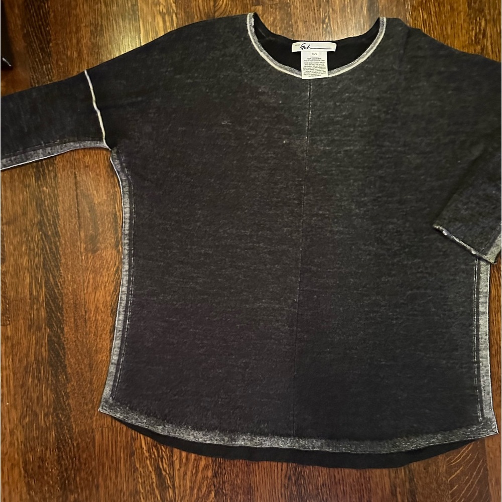 Paychi Guh cashmere printed sweater. XS/S.